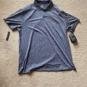 Nike Golf Standard Fit Floral Dri-Fit Polo